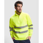 Sweater met hoge zichtbaarheid van fleece 280 g/m² Roly Spica kleur neon geel eerste gebruiksweergave