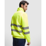 Sweater met hoge zichtbaarheid van fleece 280 g/m² Roly Spica kleur neon geel detailweergave 1