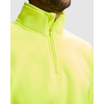 Sweater met hoge zichtbaarheid van fleece 280 g/m² Roly Spica kleur neon geel detailweergave 2