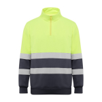 Sweater met hoge zichtbaarheid van fleece 280 g/m² Roly Spica kleur taupe grijs tweede weergave