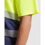 Technische werkpolo van polyester 170 g/m² Roly Vega kleur neon geel detailweergave 2