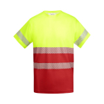 Technisch werkshirt van katoen en polyester 170 g/m² Roly Tauri kleur rood tweede weergave
