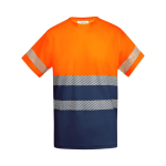 Technisch werkshirt van katoen en polyester 170 g/m² Roly Tauri kleur oranje tweede weergave