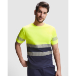 Technisch werkshirt van katoen en polyester 170 g/m² Roly Tauri kleur marineblauw eerste gebruiksweergave