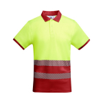 Werkpolo bedrukken met korte mouwen 170 g/m² Roly Atrio kleur rood tweede weergave