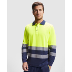 Technische werkpolo met lange mouwen 170 g/m² Roly Atrio LS kleur marineblauw eerste gebruiksweergave