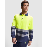 Technische werkpolo met lange mouwen 170 g/m² Roly Atrio LS kleur marineblauw vierde gebruiksweergave