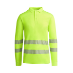 Technische werkpolo met lange mouwen 170 g/m² Roly Atrio LS kleur neon geel tweede weergave
