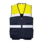 Werkvest met meerdere zakken 200 g/m² Roly Beta kleur neon geel tweede weergave