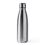 Roestvrijstalen drinkfles met lekvrije dop 700 ml kleur zilver eerste gebruiksweergave