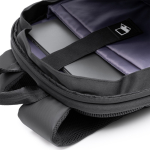 Anti-diefstal rugzak van synthetisch leer voor 14 inch laptop kleur zwart detailweergave 1