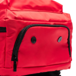 Reisrugzak van waterafstotend gerecycled polyester voor 16 inch laptop kleur rood detailweergave 3