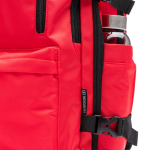 Reisrugzak van waterafstotend gerecycled polyester voor 16 inch laptop kleur rood detailweergave 5
