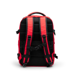 Reisrugzak van waterafstotend gerecycled polyester voor 16 inch laptop kleur rood detailweergave 7