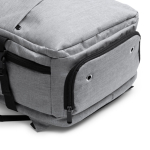 RPET rugzak met USB-poort en laptopvak 17,3” kleur lichtgrijs detailweergave 1