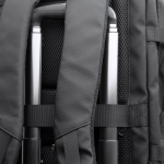 PU lederen reistas uitbreidbaar met laptopvak 17” kleur zwart detailweergave 6