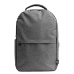 Rugzak van 600D gerecycled polyester met laptopvak kleur grijs tweede weergave