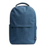 Rugzak van 600D gerecycled polyester met laptopvak kleur koningsblauw tweede weergave