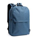 Rugzak van 600D gerecycled polyester met laptopvak kleur koningsblauw eerste gebruiksweergave