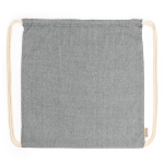 Eco rugzak met trekkoord in gemêleerde afwerking 120 g/m² kleur zwart tweede weergave