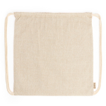 Eco rugzak met trekkoord in gemêleerde afwerking 120 g/m² kleur naturel tweede weergave