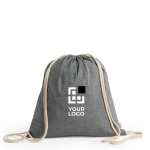 Eco rugzak met trekkoord in gemêleerde afwerking 120 g/m² hoofdweergave