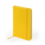 Notitieblok met harde polipel kaft en bladwijzer A5 blanco pagina's kleur rood eerste gebruiksweergave