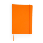 Notitieblok met harde polipel kaft en bladwijzer A5 blanco pagina's kleur oranje tweede weergave