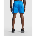 Korte sportbroek zonder binnenbroekje 140 g/m² Roly Direct Player kleur rood vierde gebruiksweergave