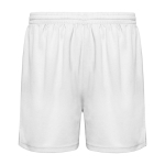 Korte sportbroek zonder binnenbroekje 140 g/m² Roly Direct Player kleur wit tweede weergave
