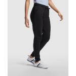 Rechte damesbroek van sweatstof 280 g/m² Roly Direct Adelpho kleur zwart derde gebruiksweergave
