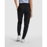 Rechte damesbroek van sweatstof 280 g/m² Roly Direct Adelpho kleur zwart vierde gebruiksweergave