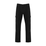 Werkbroek van katoen met elastische taille 240 g/m² Roly Safety kleur zwart tweede weergave