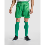 Korte sportbroek van polyester 140 g/m² Roly Direct Dortmund kleur groen eerste gebruiksweergave