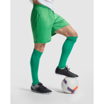 Korte sportbroek van polyester 140 g/m² Roly Direct Dortmund kleur groen derde gebruiksweergave