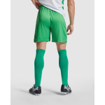 Korte sportbroek van polyester 140 g/m² Roly Direct Dortmund kleur groen vierde gebruiksweergave