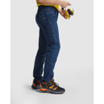 Werkjeans van katoen en polyester 370 g/m² Roly Raptor kleur jeans blauw derde gebruiksweergave