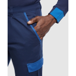 Unisex multizakkenbroek met contrast 250 g/m² Roly Trooper kleur koningsblauw detailweergave 1