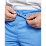 Lange uniseks zorgbroek met rechte snit 195 g/m² Roly Care kleur bondi blauw detailweergave 1