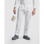 Werkbroek van polyester en katoen met logo 210 g/m² Roly Pintor kleur wit eerste gebruiksweergave