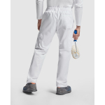 Werkbroek van polyester en katoen met logo 210 g/m² Roly Pintor kleur wit vierde gebruiksweergave
