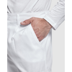 Werkbroek van polyester en katoen met logo 210 g/m² Roly Pintor kleur wit detailweergave 1