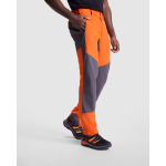 Uniseks trekkingbroek met riemlussen 130 g/m² Roly Direct Bonati kleur oranje derde gebruiksweergave