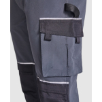 Werkbroek met meerdere zakken en elastaan 260 g/m² Roly Wall kleur zwart detailweergave 2