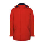Waterdichte parka van polyester 400 g/m² Roly Direct America kleur rood tweede weergave