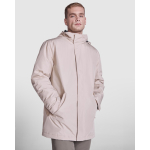 Waterdichte parka van polyester 400 g/m² Roly Direct America kleur zand eerste gebruiksweergave