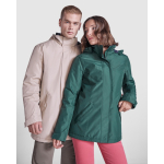 Waterdichte parka van polyester 400 g/m² Roly Direct America kleur zand vijfde gebruiksweergave