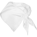 Klassieke driehoekige polyester sjaal in levendige kleuren kleur wit tweede weergave