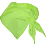 Klassieke driehoekige polyester sjaal in levendige kleuren kleur groen tweede weergave
