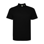 Poloshirt van gerecycled polyester 125 g/m² Roly Direct Tormo kleur zwart tweede weergave